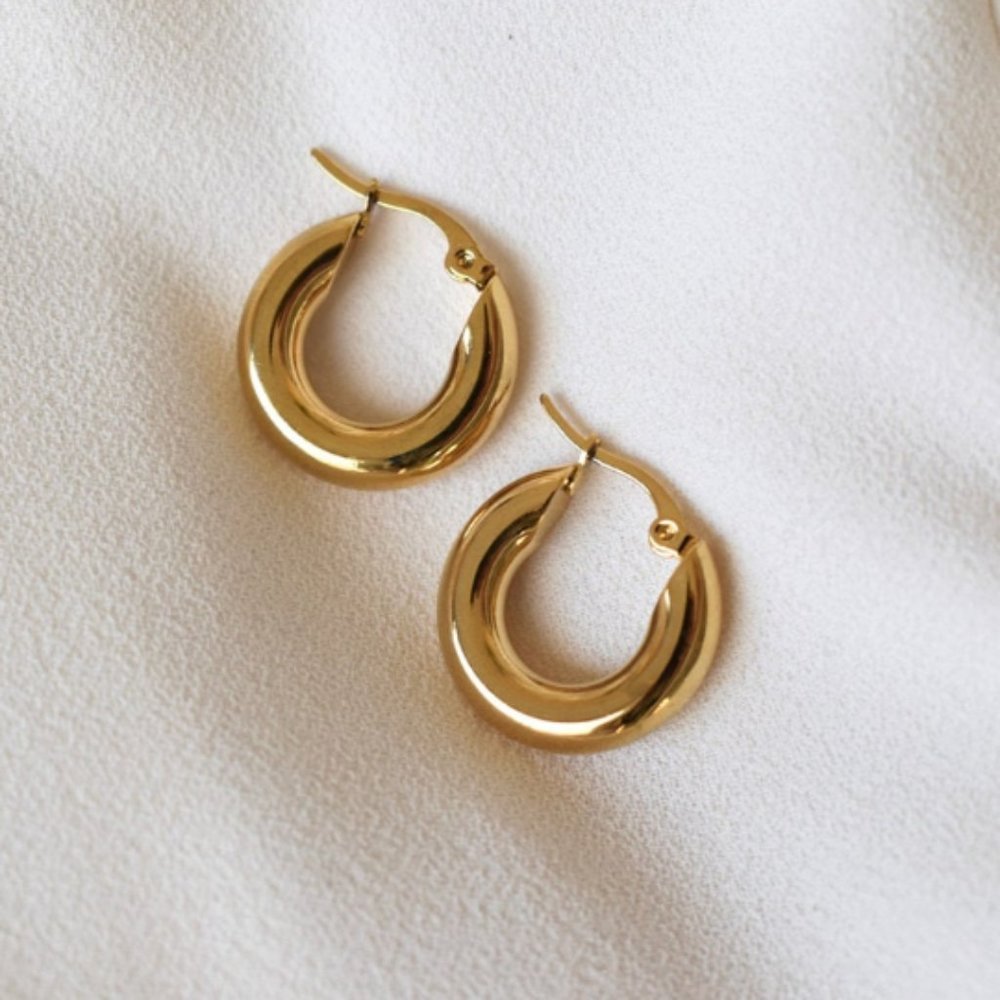 14k Gold filled Hoop -Thick Hoops